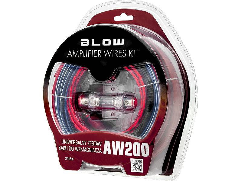 Zestaw kabli do wzmacniacza samochodowego AW200