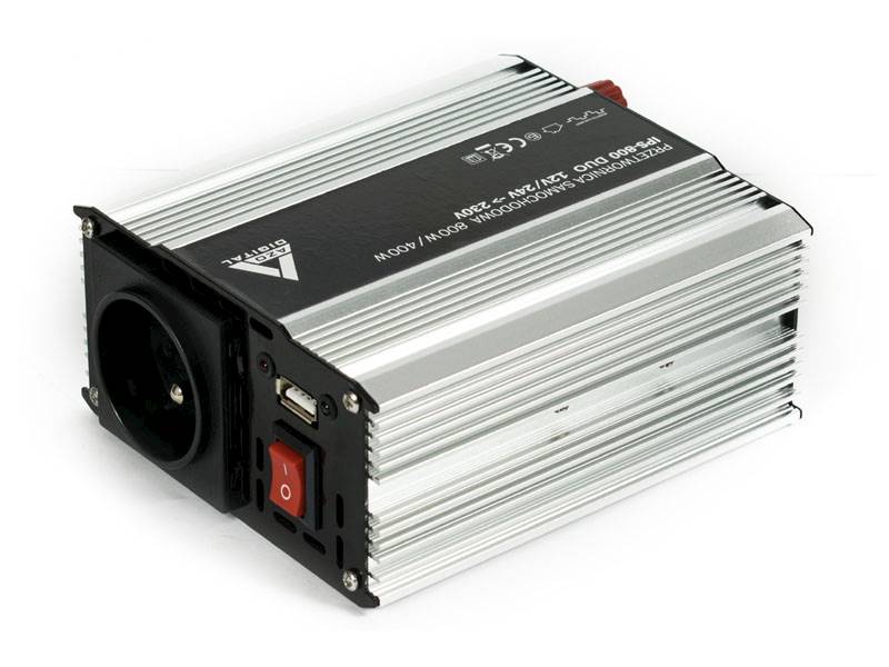 Przetwornica DUO 12Vdc-24Vdc/230Vac  IPS800 