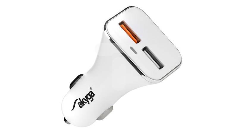Ładowarka samochodowa 2xUSB 15W QC3.0
