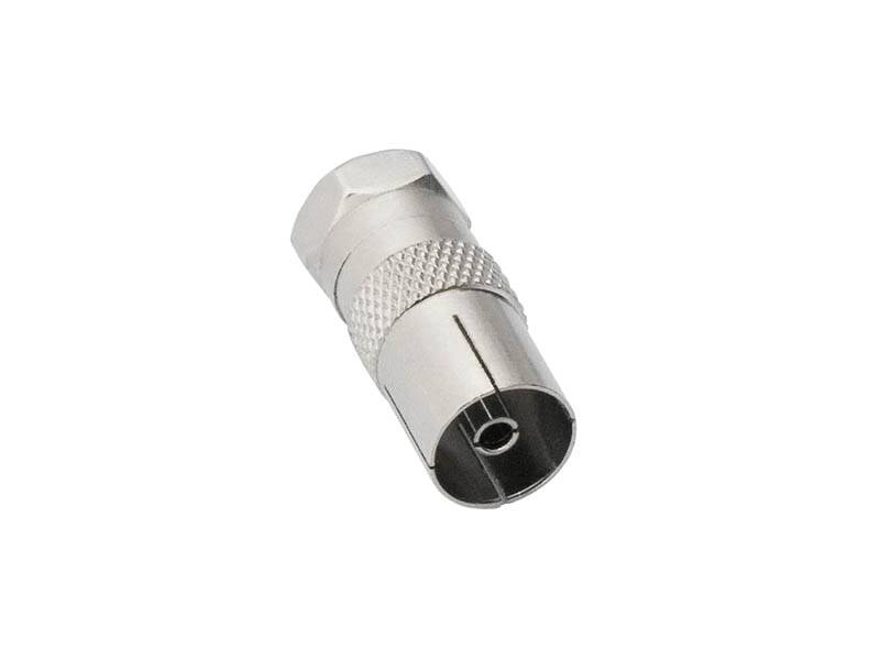 Adapter F wt/gn TV IEC antenowe 