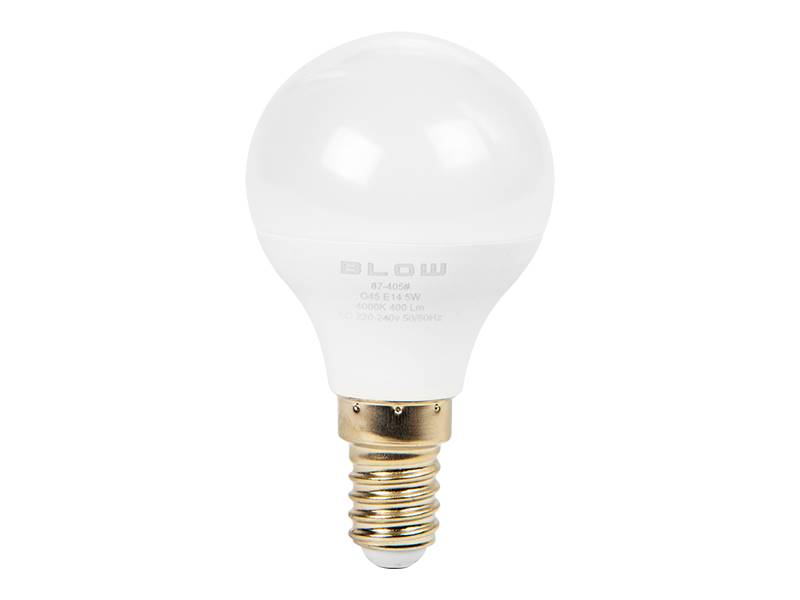 Żarówka LED E14 G45 ECO 5W neutralny