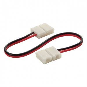 Złącze do taśm LED 8mm klips-przewód-klips 