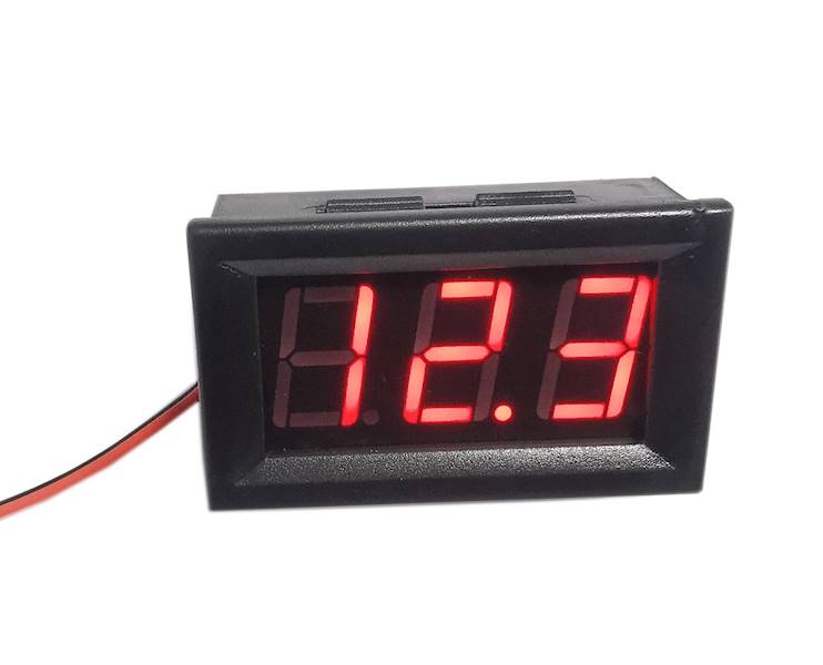 Woltomierz panelowy 5-99Vdc  LED czerwony