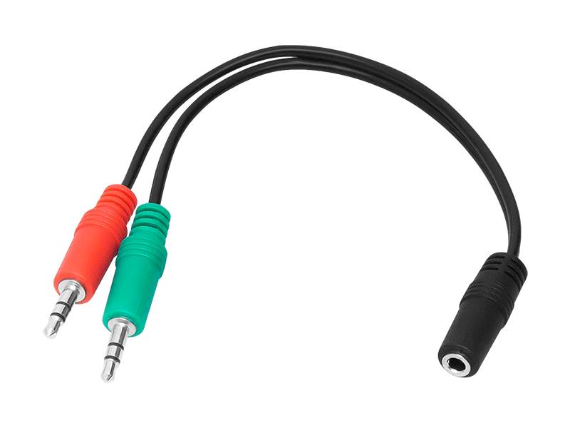 Kabel Jack3,5 4-polowy gn/2wt Jack3,5 stereo