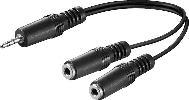 Kabel Jack3,5 stereo wt/2gn Jack3,5 mono 0,2m