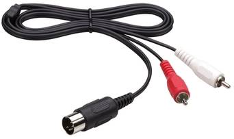 Kabel DIN wt/wt 2xRCA 1,2m