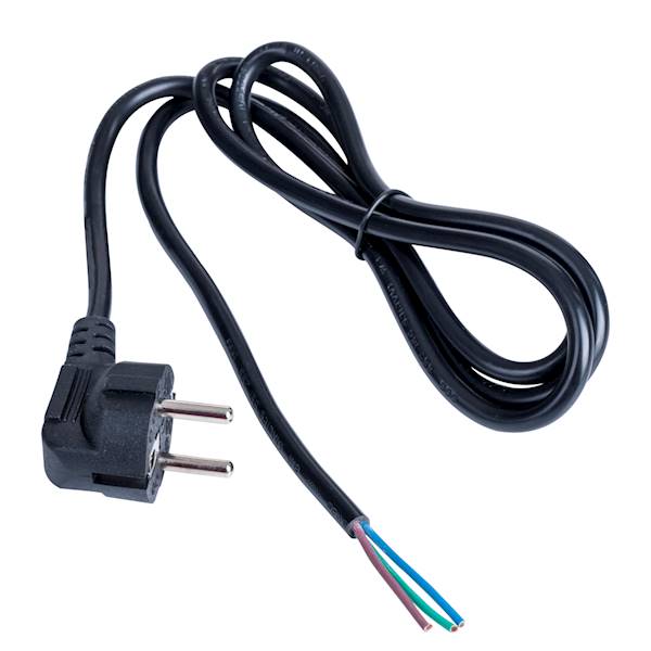Kabel zasilający 1,5m 3x 1 mm2 miedziany 