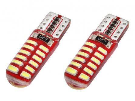 Żarówka samochodowa LED T10 24x3014 CANBUS
