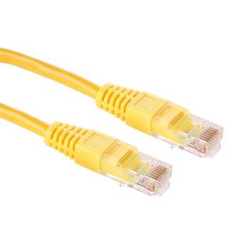 Przyłącze patchcord UTP cat5e;  0,5m; żółty