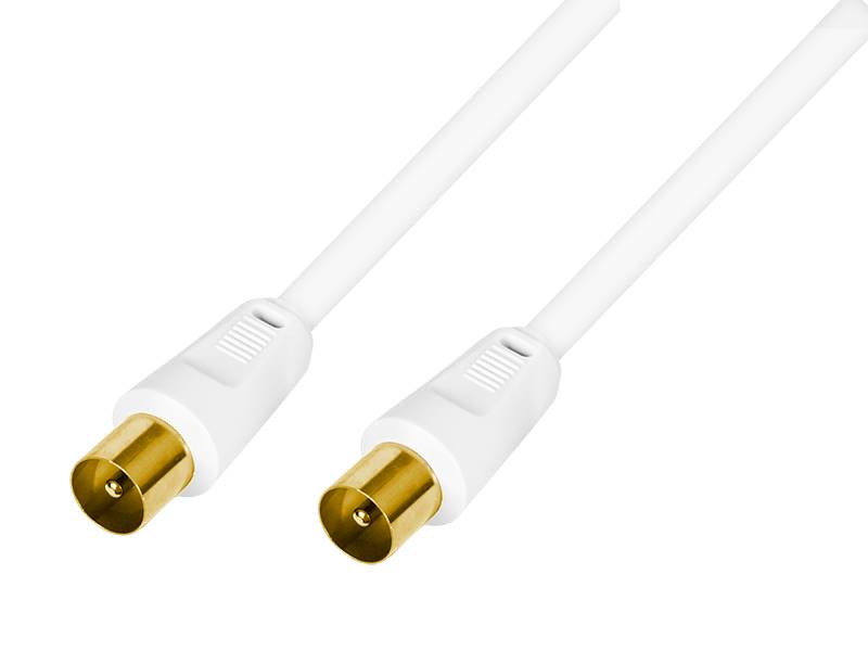 Kabel antenowy wt/wt IEC-IEC 1,8m bialy