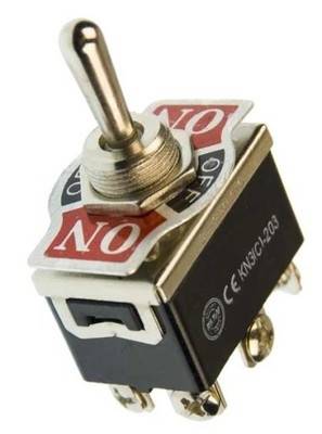 Przełącznik z dźwignią KN3 ON-OFF-ON 6pin