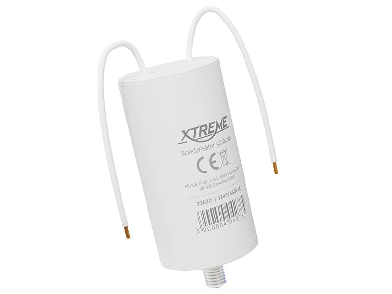  12uF 450V Kondensator do silników przewody 35x68