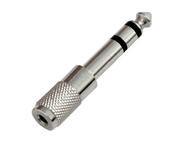 Adapter Jack6,3 wt/gn Jack3,5 stereo 