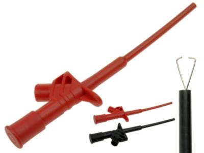 Chwytak elastyczny, gn.4mm, 10A, carny lub czerwon