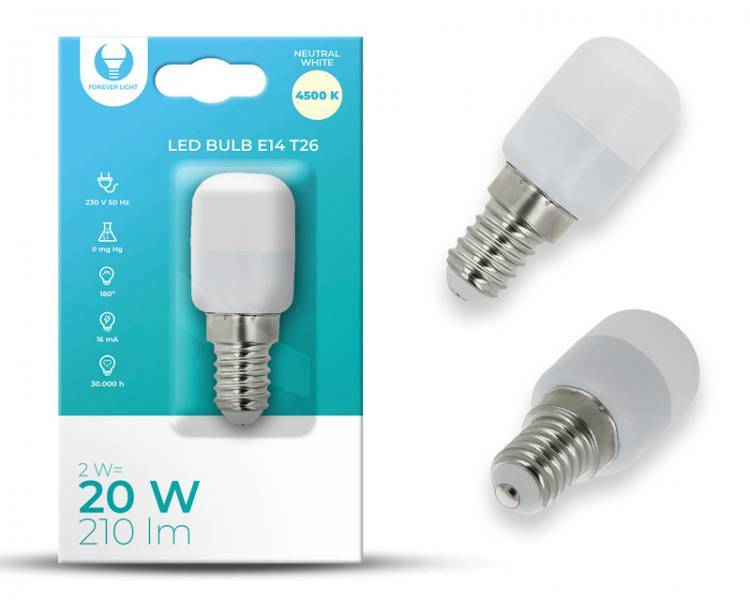 Żarówka LED E14 T26 2W neutralny