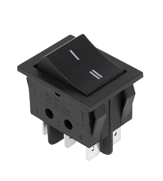 Przełącznik KCD4 ON-ON 6pin czarny
