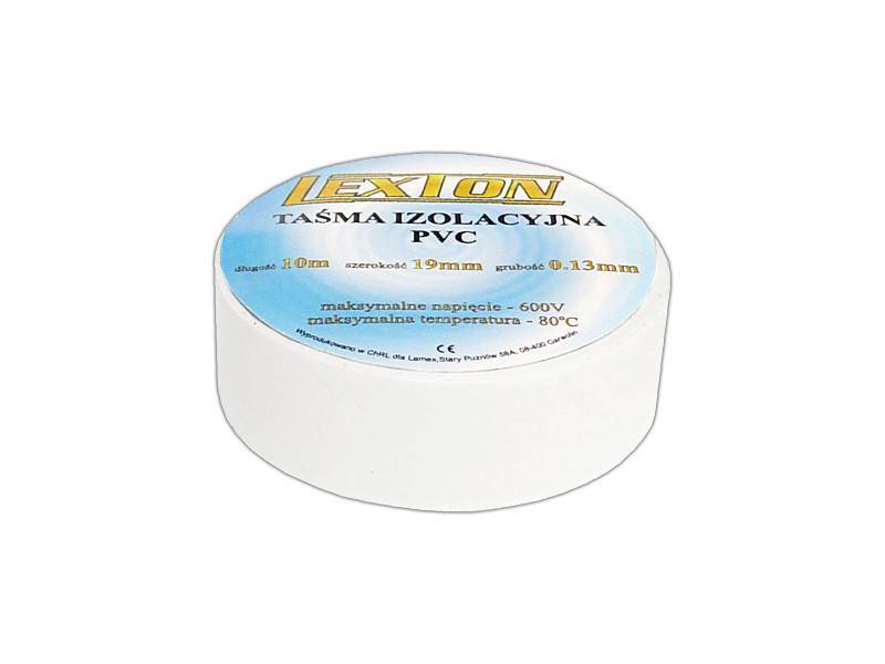 Taśma izolacyjna 19mm / 10M / biały