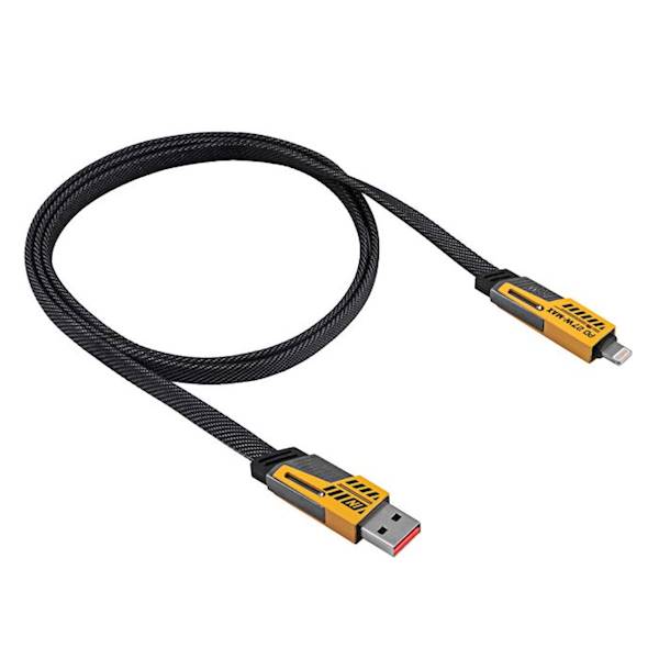 Kabel  iPhone + USB-C wt/wt USB-A 1m Lightning