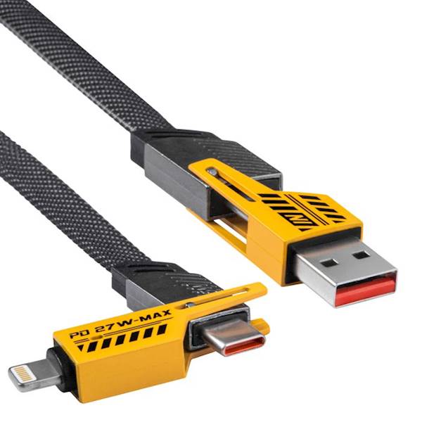 Kabel  iPhone + USB-C wt/wt USB-A 1m Lightning