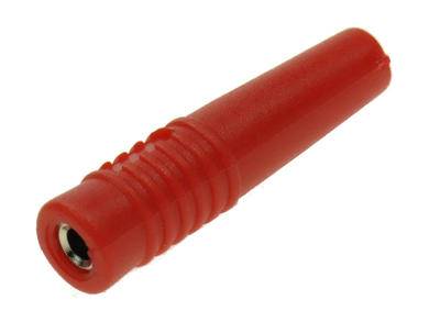 Banan; gniazdo 2mm na przewód 24A 60V czerwony