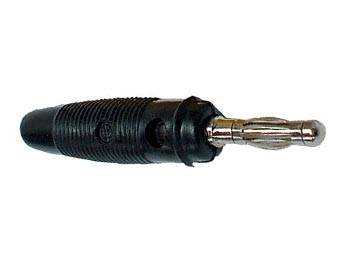 Banan; wtyk 4mm 50V=/30V~ 24A czarny lub czerw.