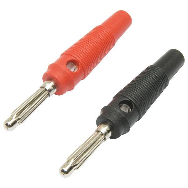 Banan; wtyk 4mm 60V=/30V~ 30A czarny lub czerw.
