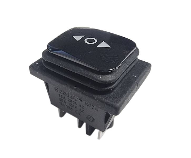 Przełącznik chwilowy KCD4 (ON)-OFF-(ON) 6pin IP65