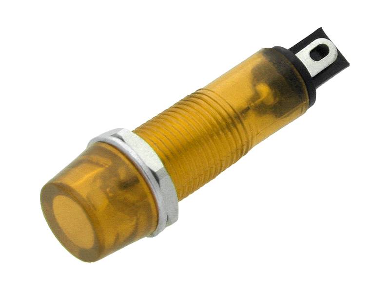 Kontrolka 230Vac 6mm żółty