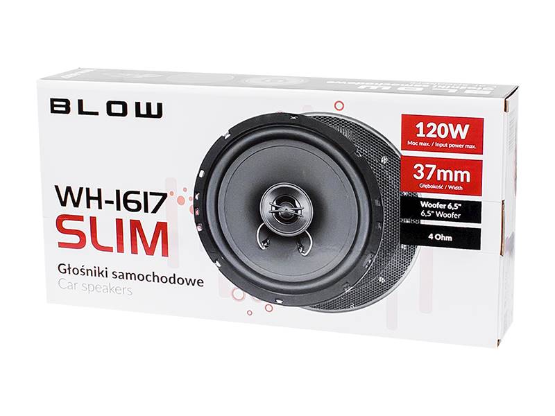 165mm Głośniki samochodowe BLOW WH-1617 SLIM