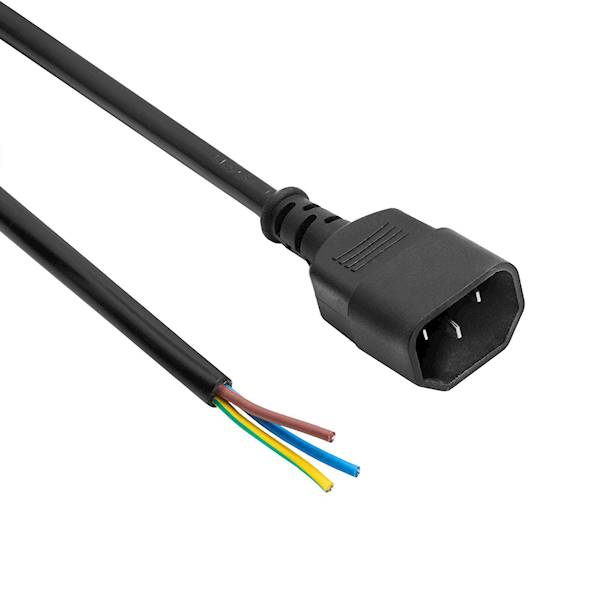 Kabel zasilający 1,8m 3x 1 mm2 miedziany C14