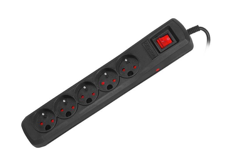 Listwa przeciwprzepięciowa Classic C5C 1,5m czarny