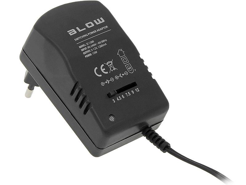 Zasilacz uniwersalny regulowany 15W 3-12V