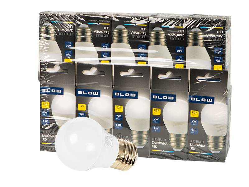 Żarówka LED E27 7W G45 230V neutralny