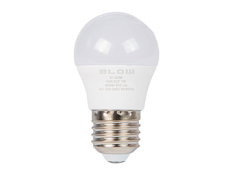 Żarówka LED E27 7W G45 230V neutralny