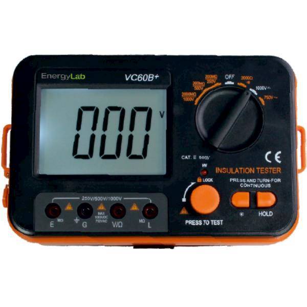 VC60B+ Miernik rezystancji izolacji 250/500/1000V 