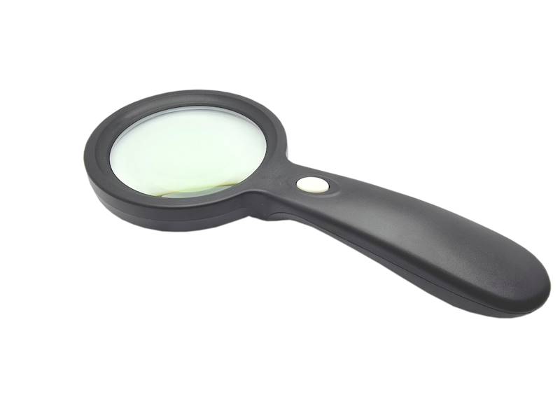 Lupa ręczna; Pow: x10; Podśw: LED