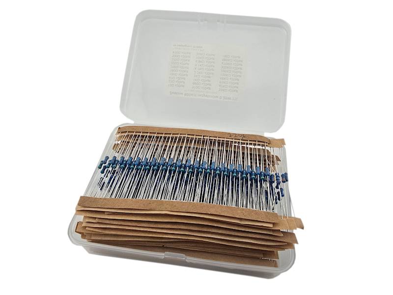 Rezystor 1/4W 1% zestaw 600szt.