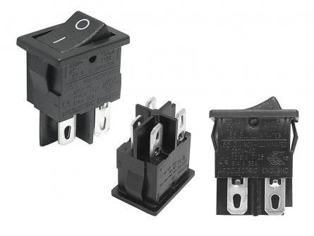 Przełącznik KCD1 ON-OFF 4pin  czarny