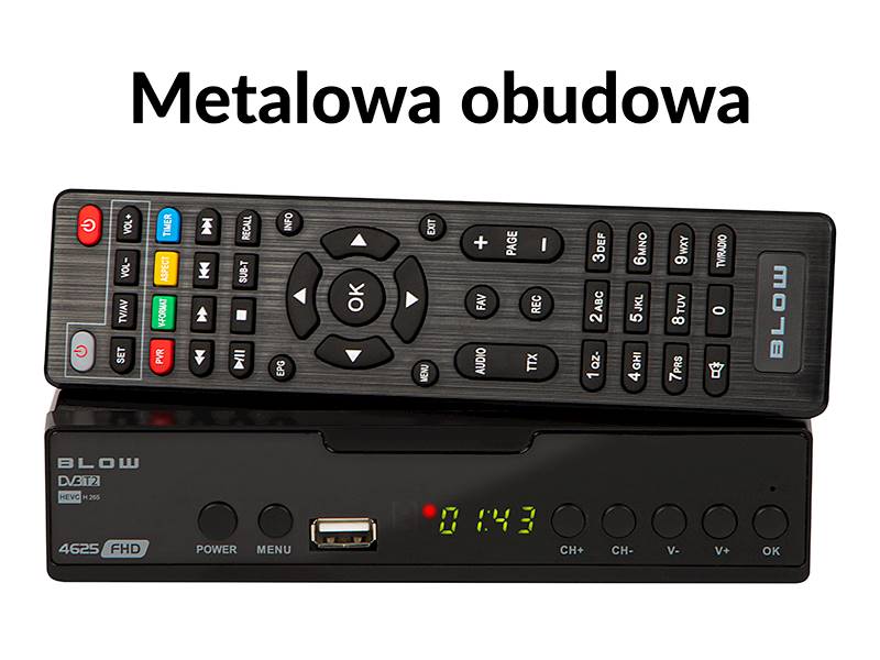 Tuner dekoder DVB-T2 H.265 HEVC 4625 