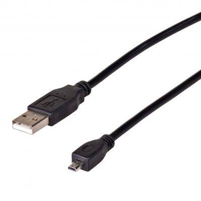 Kabel miniUSB 8pin wt/wt USB-A 1,5m do aparatów