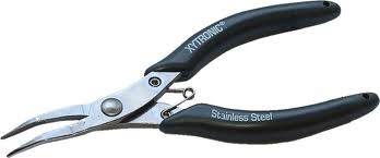 Szczypce wydłużone odgięte Xytronic AX-105