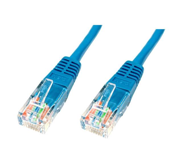 Przyłącze patchcord UTP cat5e;  0,5m; niebieski