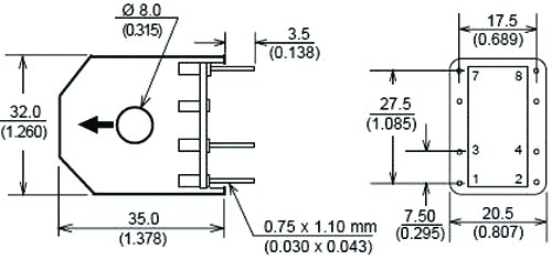ASM-050 Przekładnik prądowy; 5÷50AC; 220R Talema