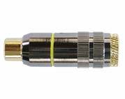 RCA Gniazdo CINCH na przewód złoty