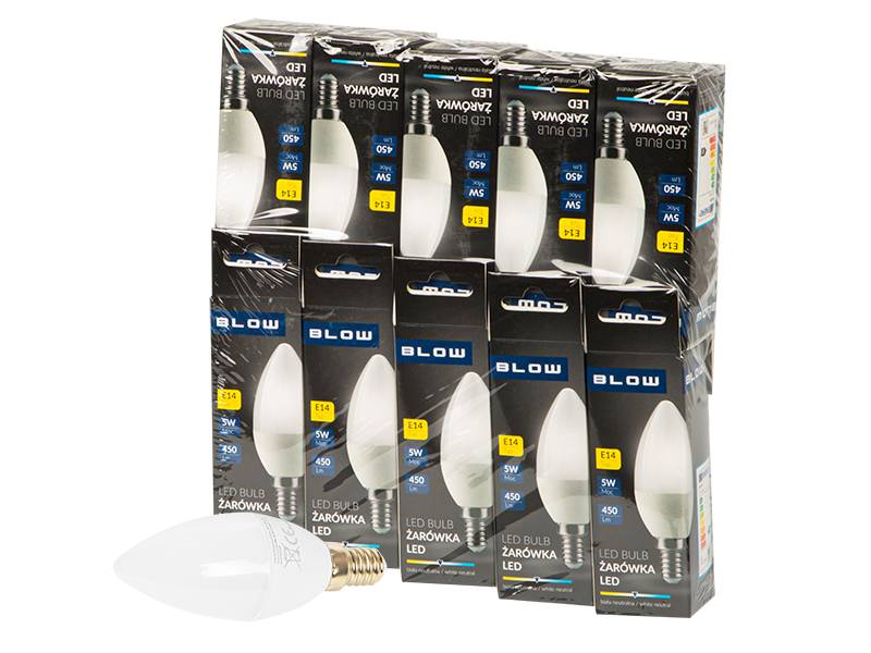 Żarówka LED E14 C37 ECO 5W neutralny