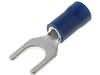 Widełki konektor izolowany M5 1,5÷2,5mm2 niebieski