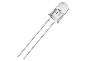 Dioda LED czerwony 5mm clear