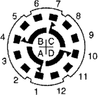Przełącznik obrotowy 3-pozycji 4-sekcja CK1062