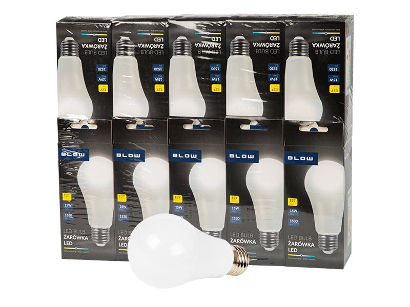 Żarówka LED E27 15W A60 230V neutralny