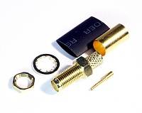 SMA Gniazdo na RG174 zaciskane na przewód 